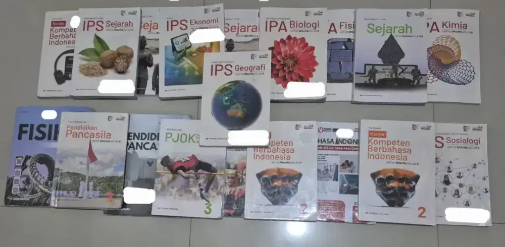 Jual Bekas Buku Paket Sekolah SMA kurikulum merdeka