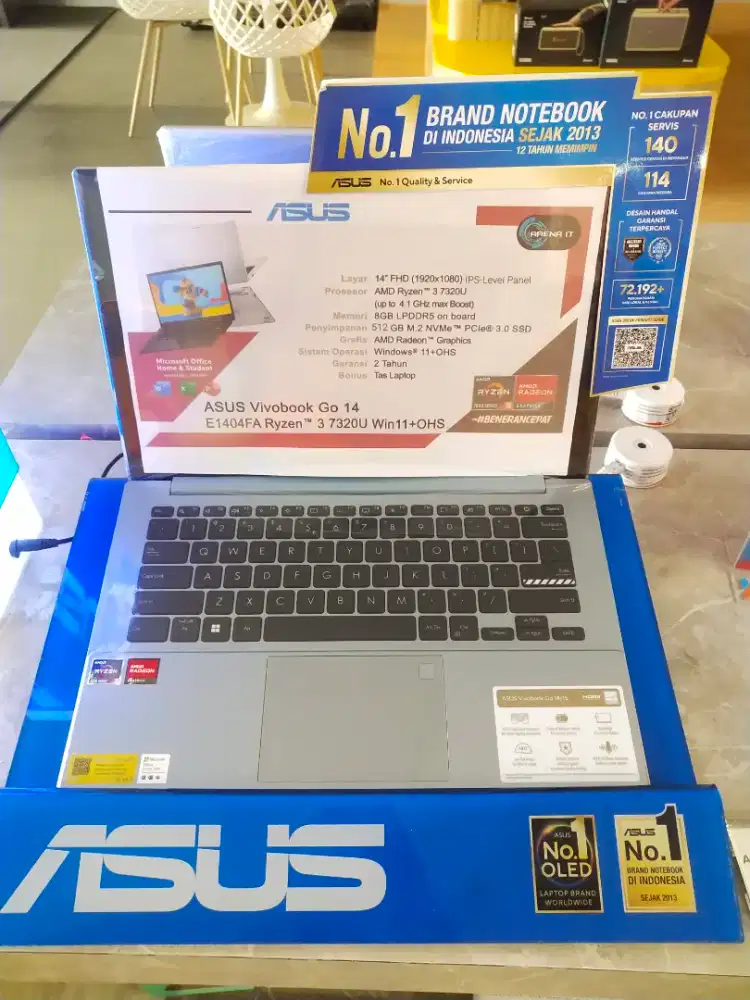 Laptop Asus E1404FA-VIPS RYZEN 3, Bisa Cicilan Ringan Pakai Homecredit