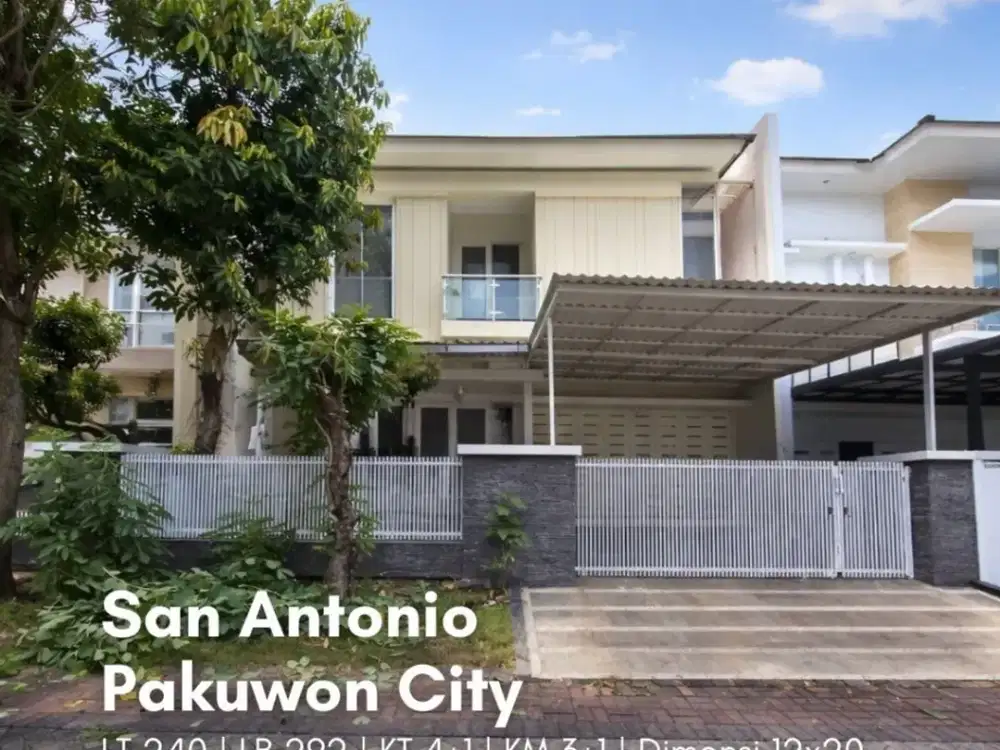 Rumah San Antonio, Pakuwon City ROW JALAN 2.5 MOBIL