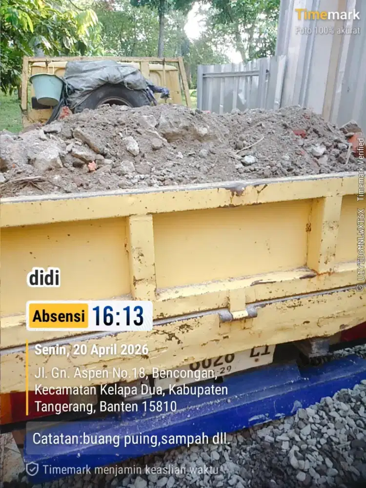 Jasa buang puing sampah Tangerang kota