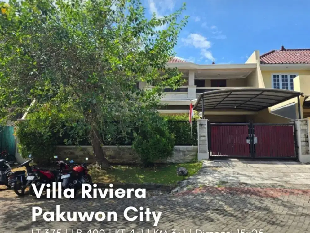 Rumah Villa Riviera, Pakuwon City STRATEGIS, SIAP HUNI
