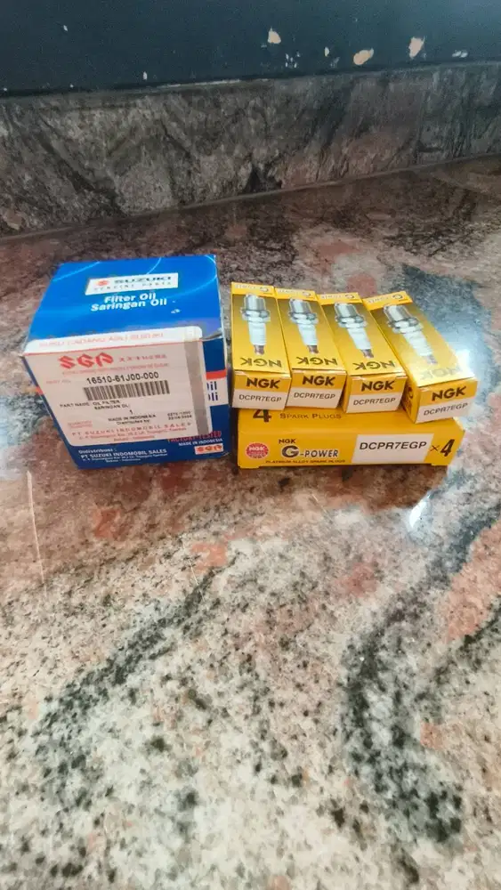 busi & filter oli utk suzuki karimun estilo 2007