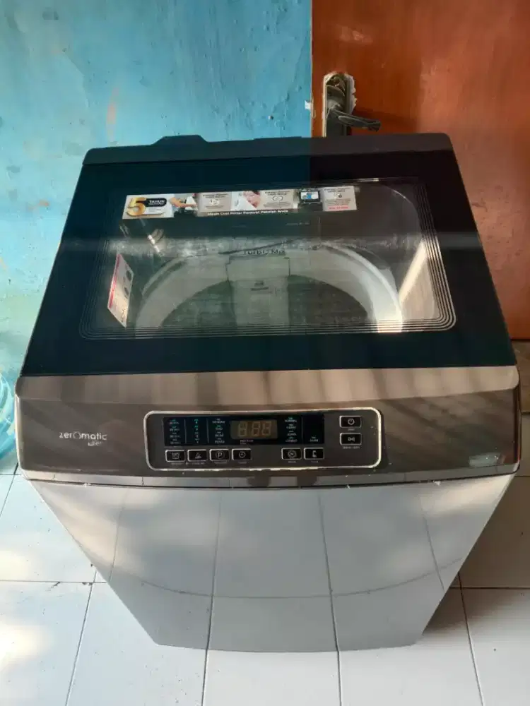 Mesin cuci otomatis 1 tabung Politron zeromatic 10 kg