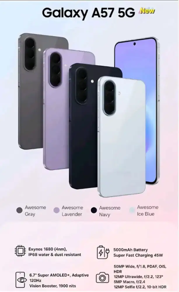 SAMSUNG GALAXY A57 8/256