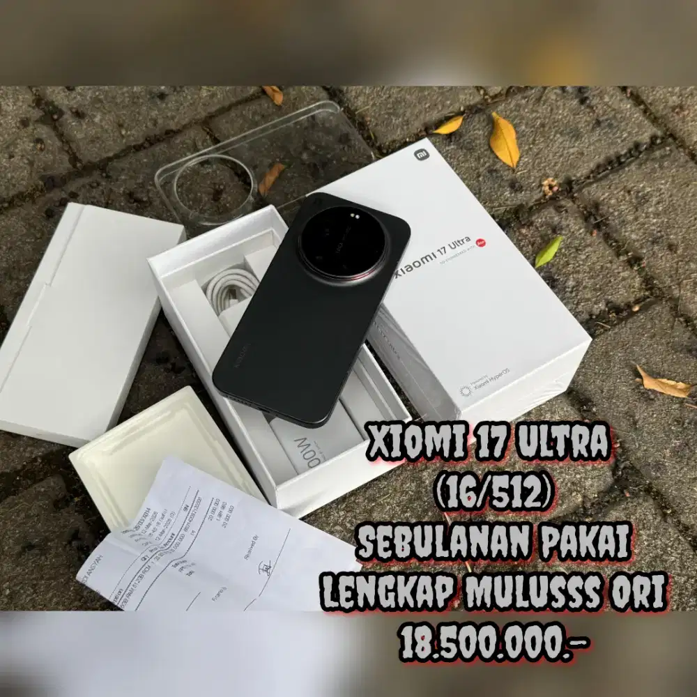 Xiomi 17 Ultra (16/512) Sebulan Pakai