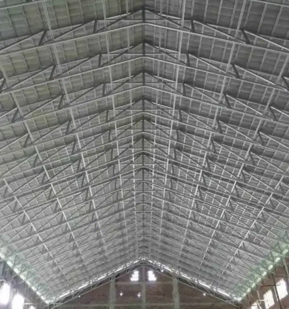 Pembuatan gudang dari rangka baja ringan dan atap galvalum