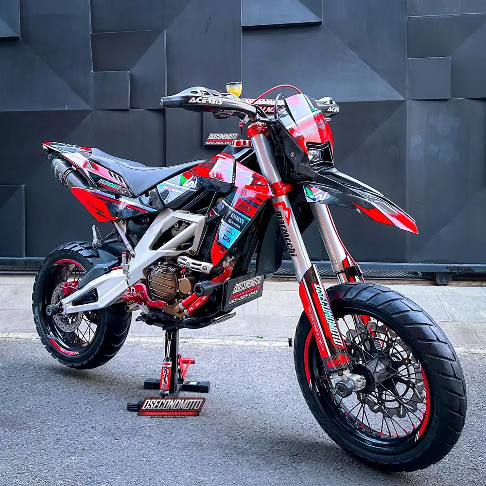 KLX 250 FULL MODIF‼️TRAIL SUPERMOTO FRAME SXV 550 RALLY  D TRACKER