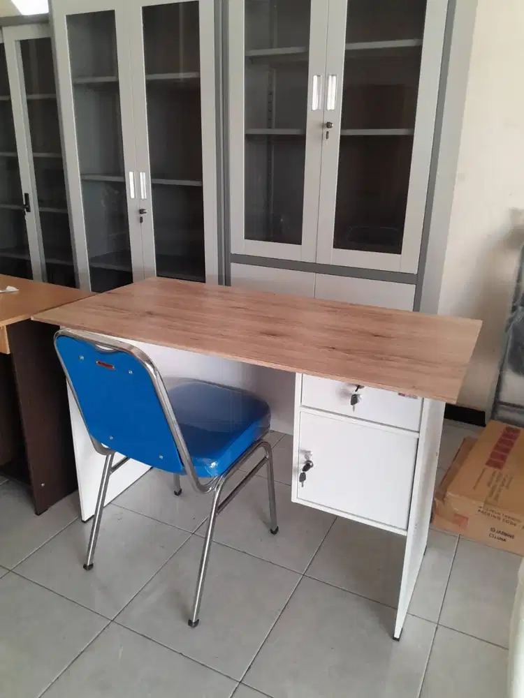 PROMO SET MEJA DAN KURSI KERJA GRATIS ANTAR