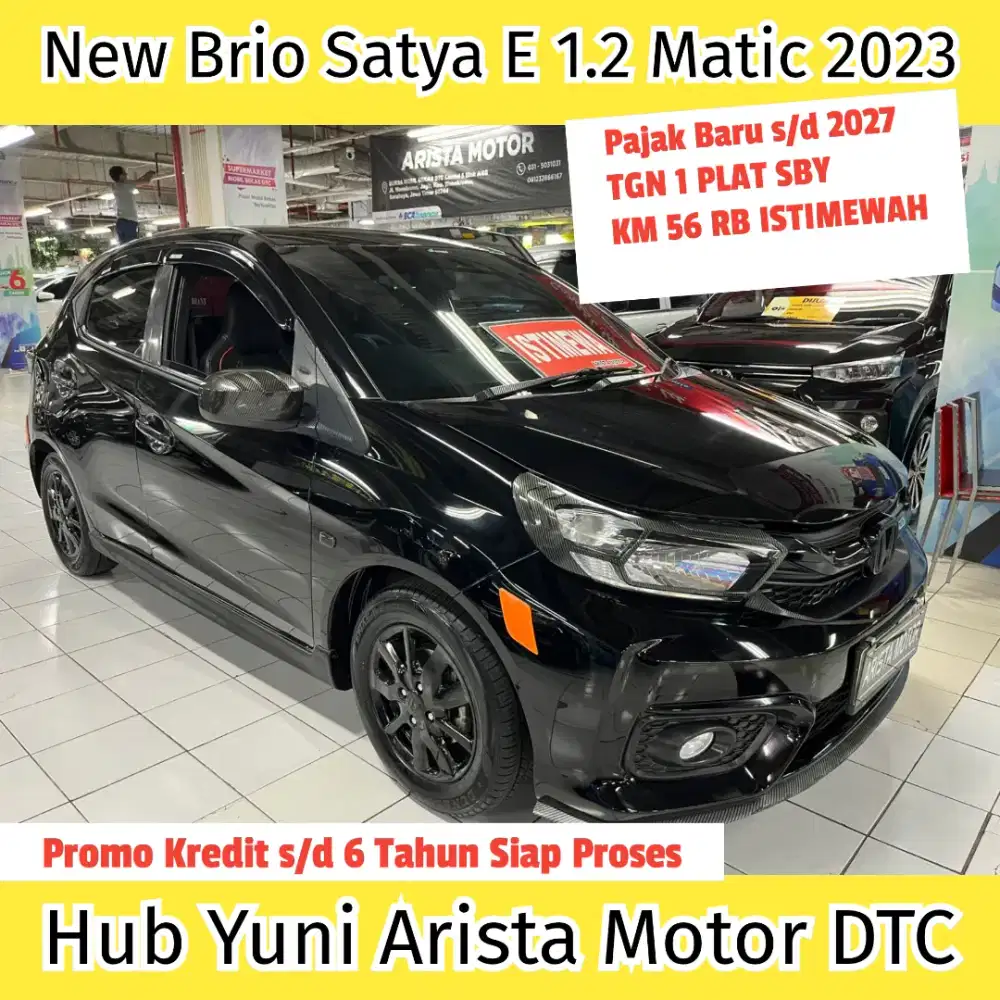 New Brio Satya E 1.2 Matic 2023 PjkBaru TGN1 FullVariasi Siap Pakai