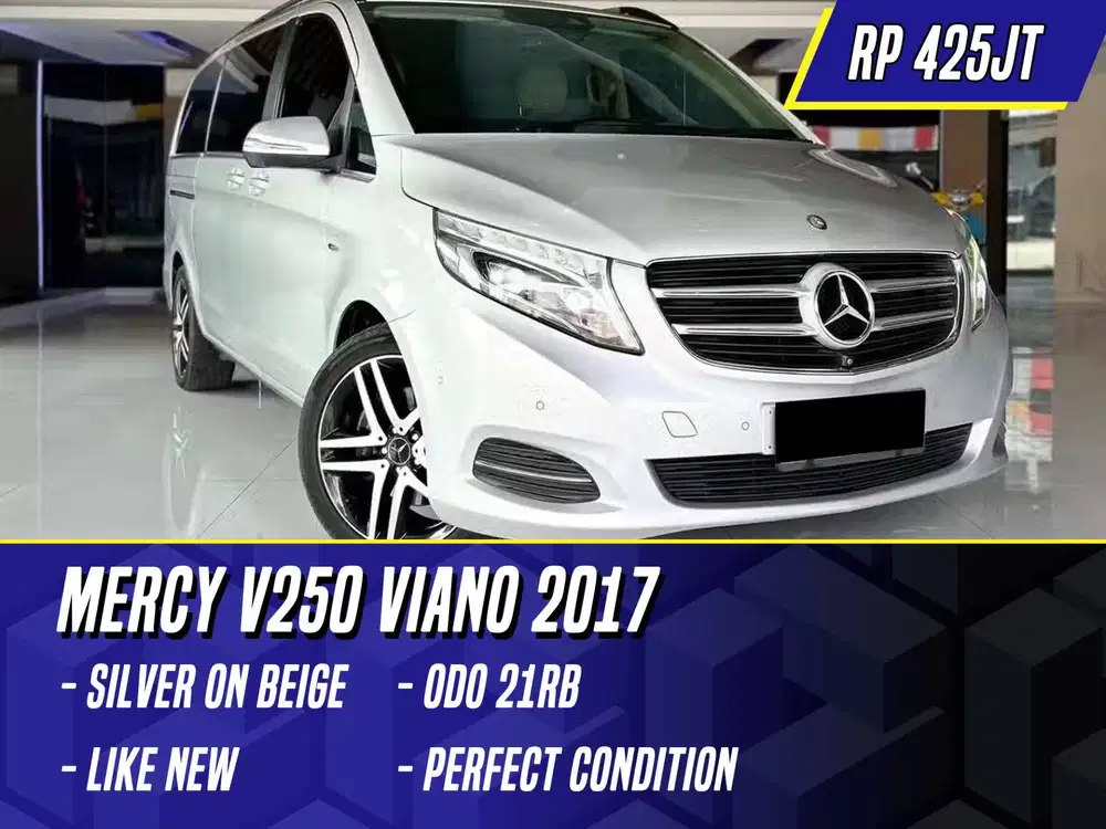 Mercedes Benz V250 Viano 2017 NIK 2016 Silver on Beige Abu-abu Mercy