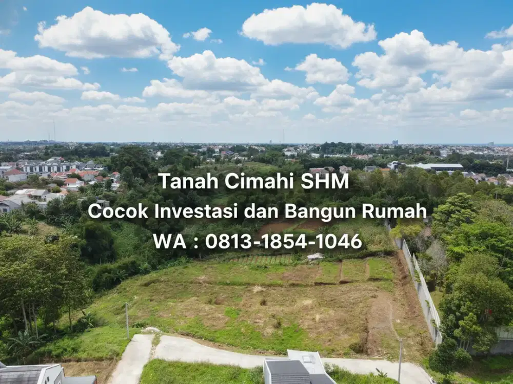 Tanah Cimahi Tahap 2 Mutiara Kolmas SHM Siap Bangun Rumah Cocok Investasi