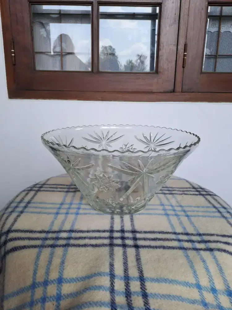 Mangkok Besar Es Buah Set Lawasan Anchor Hocking USA