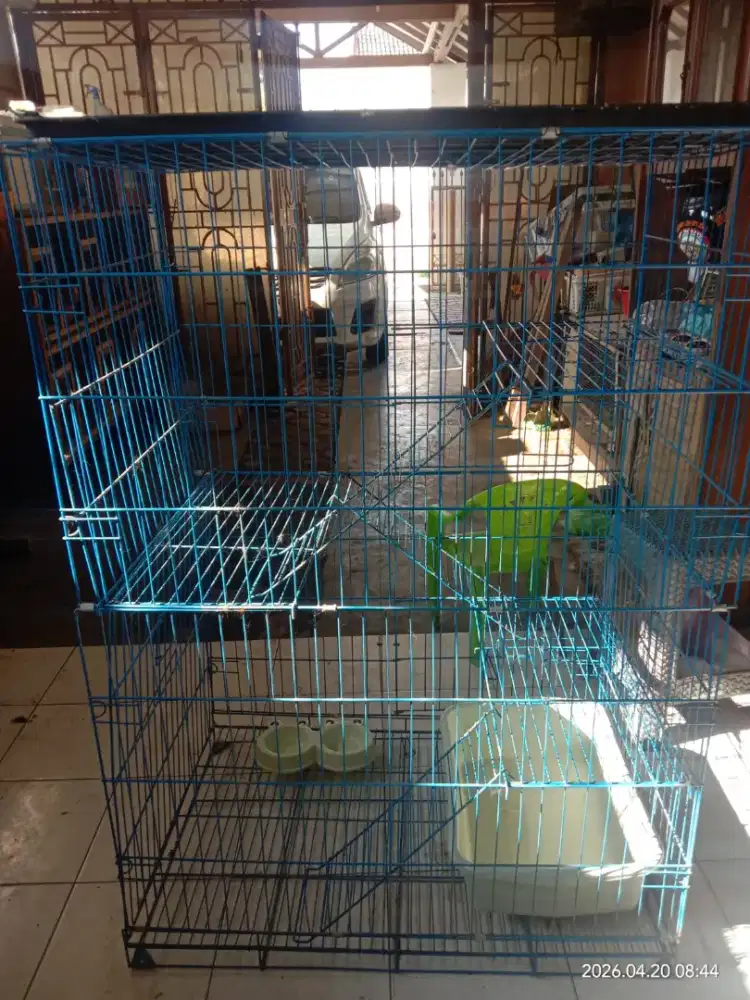 Kandang kucing 3 tingkat