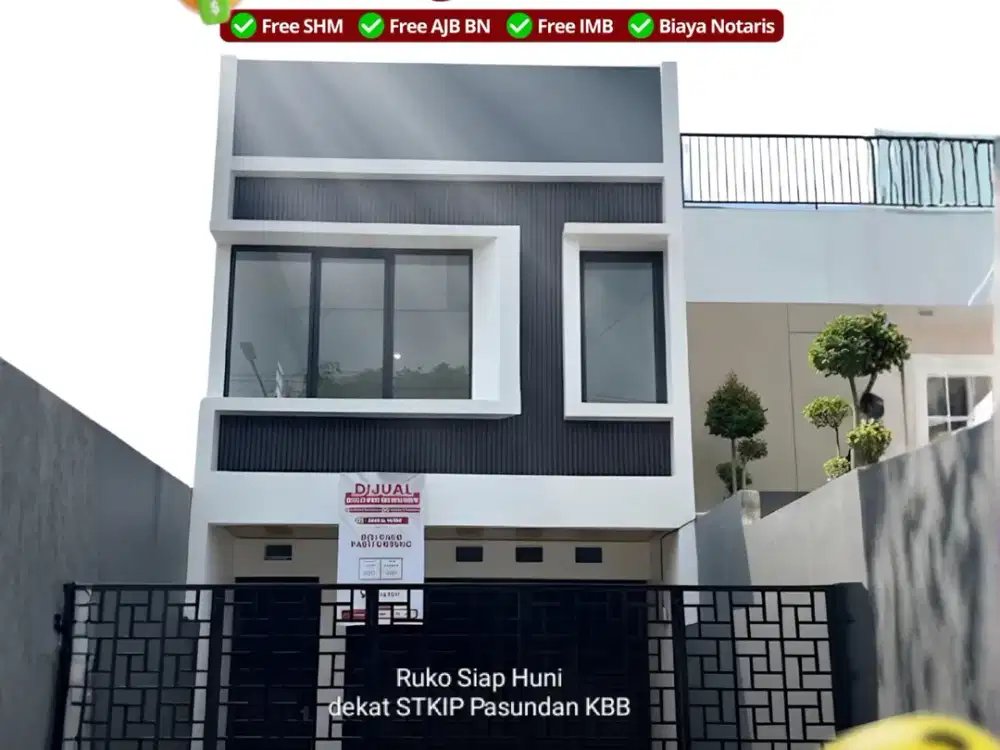 RUKO SIAP HUNI DP 0% DEKAT STKIP PASUNDAN BANDUNG BARAT