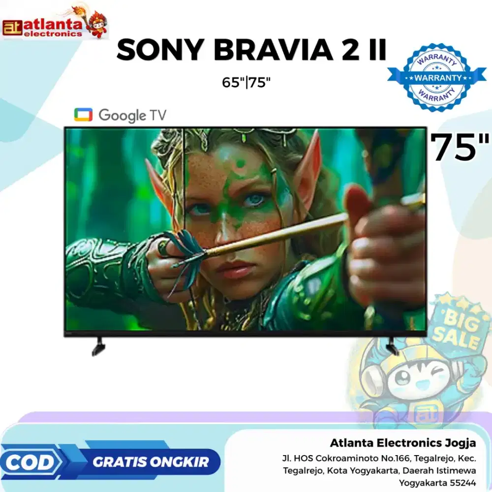 TV SONY BRAVIA 2 II / 75 INC