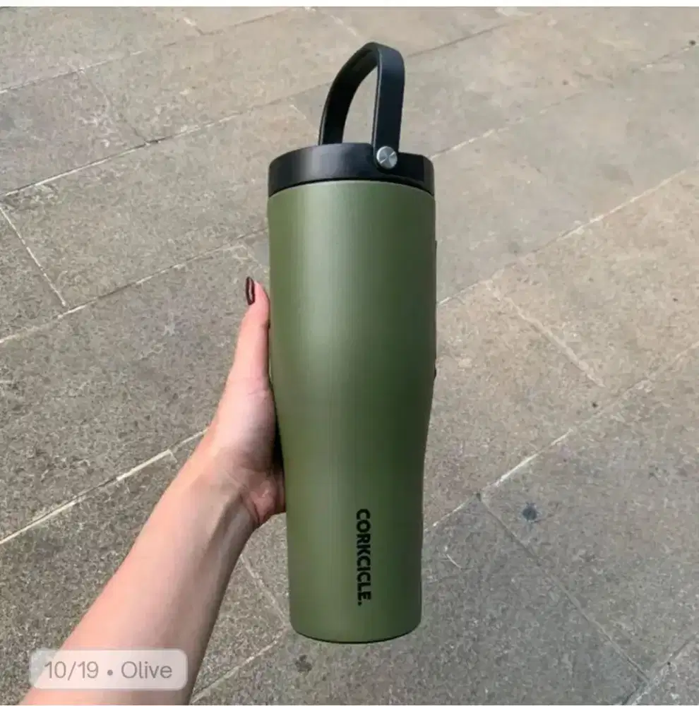 SALE -  Corkcicle Go Cup XL 30oz (890ml) Ready Stock - Olive