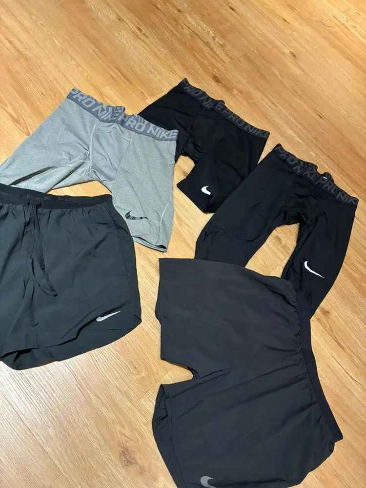 NIKE Running Shorts & Pro Compression Shorts & Long