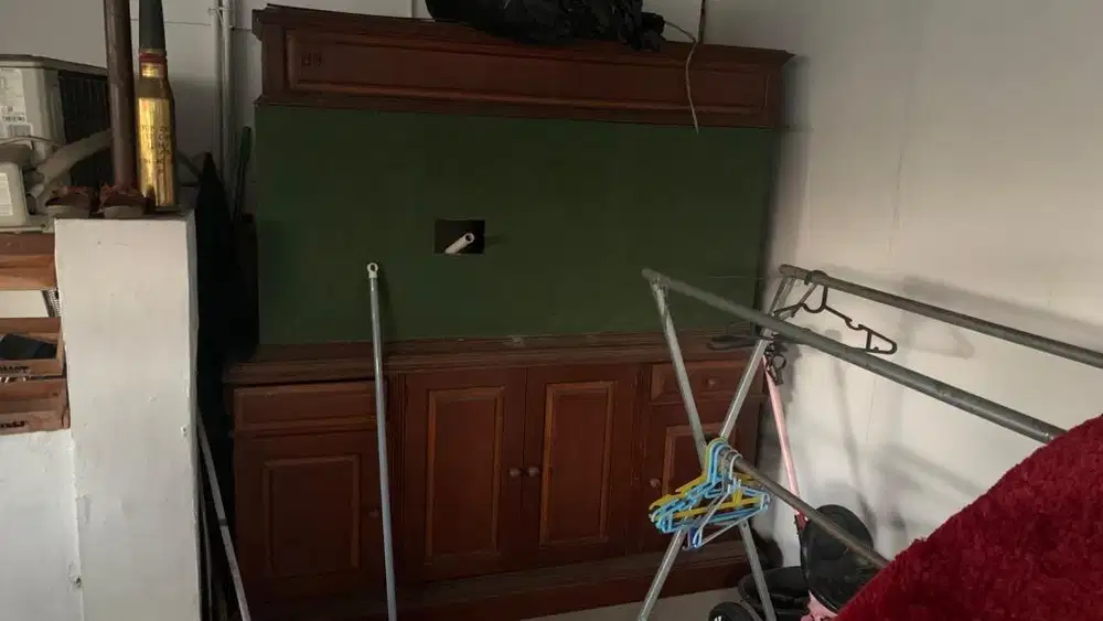 Meja Aquarium Kayu Jati