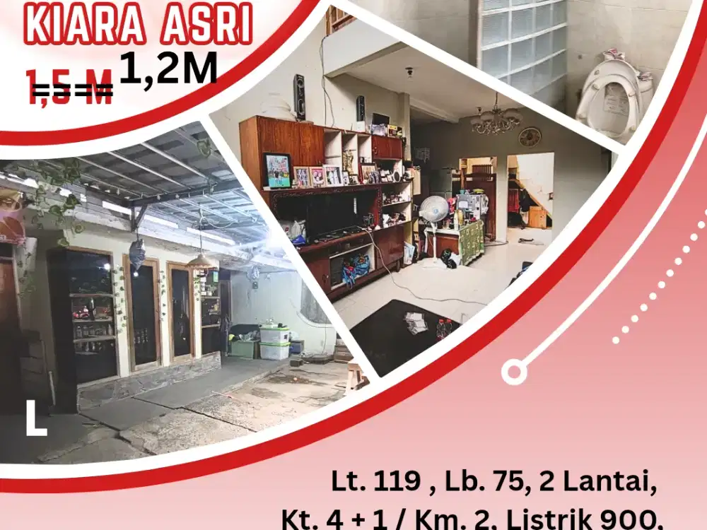 JUAL MURAH!! RUMAH NYAMAN DI KIARA ASRI