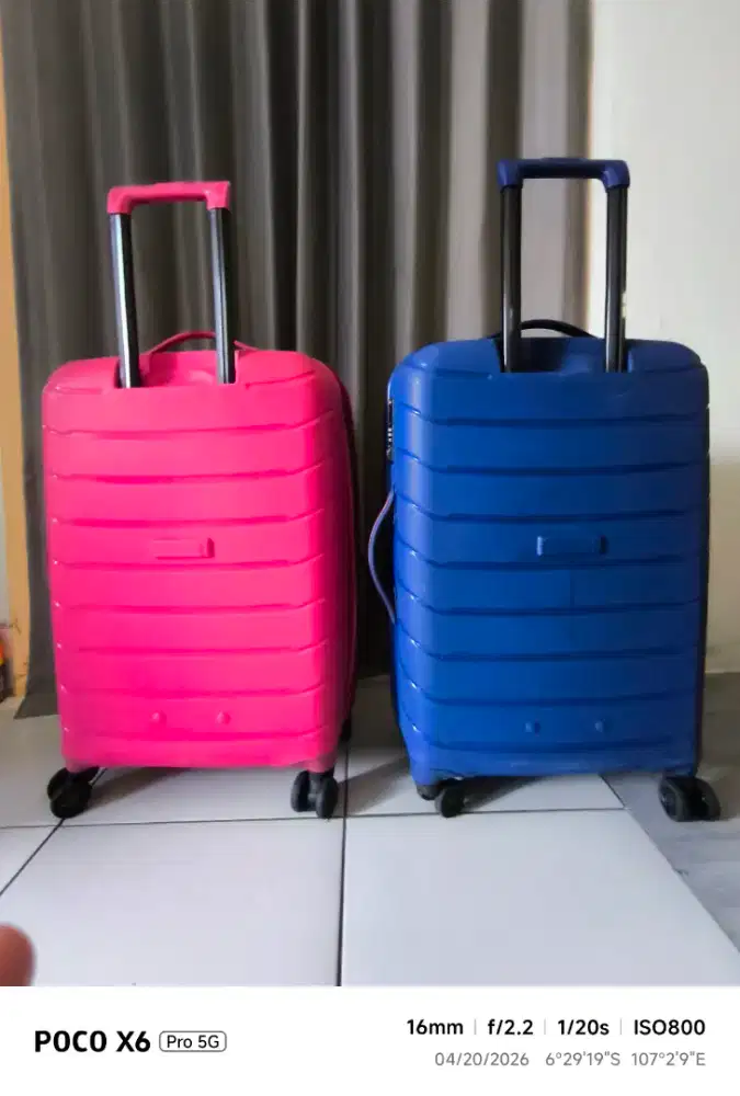 Jual 2 Koper jack Nicklaus pink biru