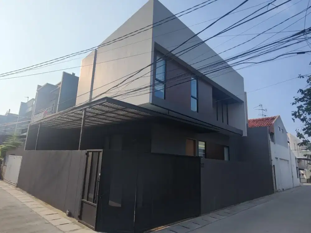 DISEWAKAN CEPAT RUMAH HUK MODERN MINIMALIS FURNISH BANGUNAN BARU KELAPA GADING JAKARTA UTARA