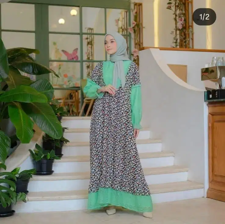 Amanda dress, lolita dress premium, brukat dress, sifon deess