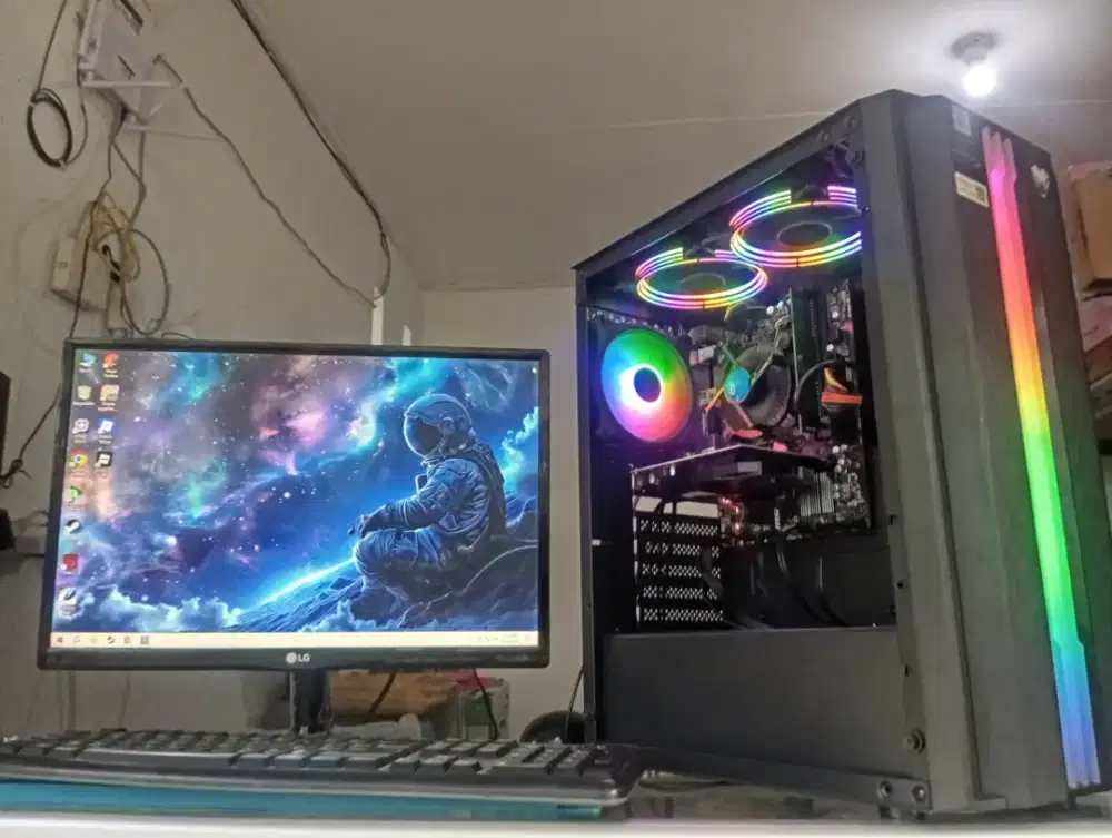Komputer Gaming/Editing FULLSET monitor IPS LED (20 inchi) i5-7400