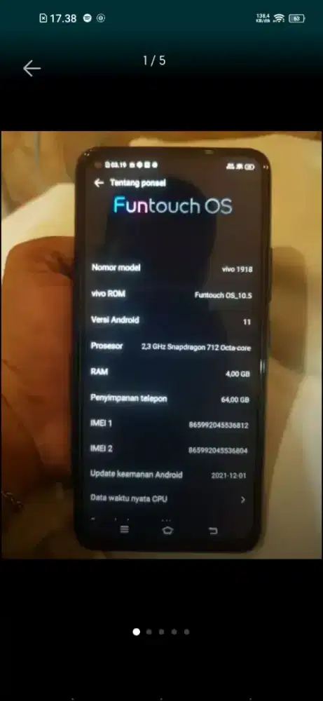 Vivo z1 pro 4/4 64gb