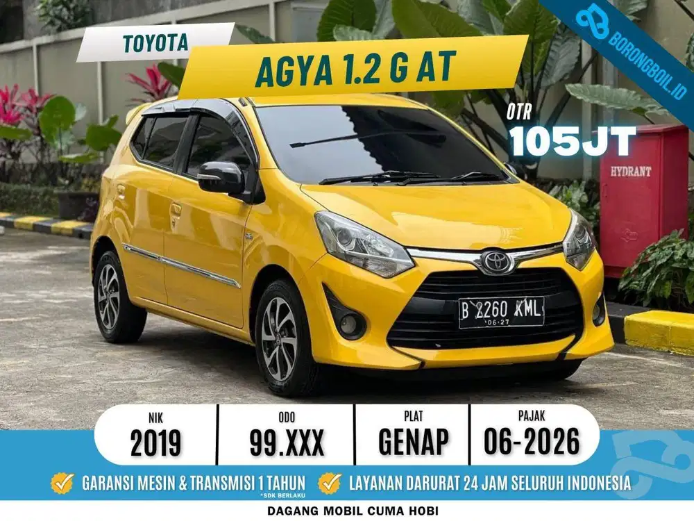 TDP MULAI 8JT AGYA 1.2 G AT 2019