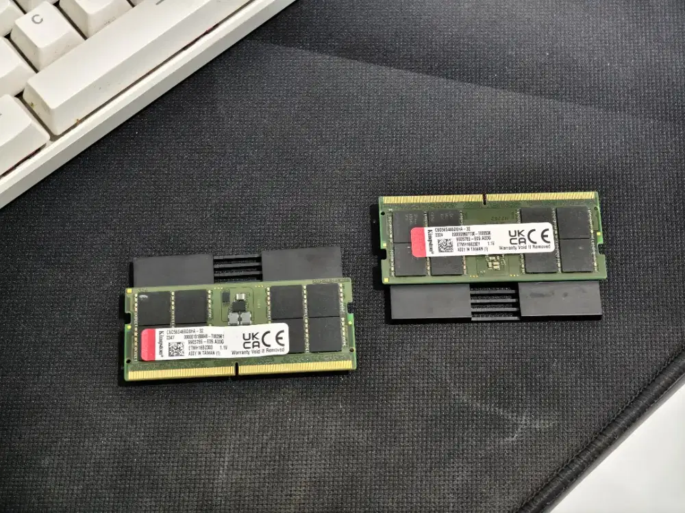 RAM DDR5 64GB (2*32GB) 5600mhz SODIMM Merk Kingston Normal Nominus