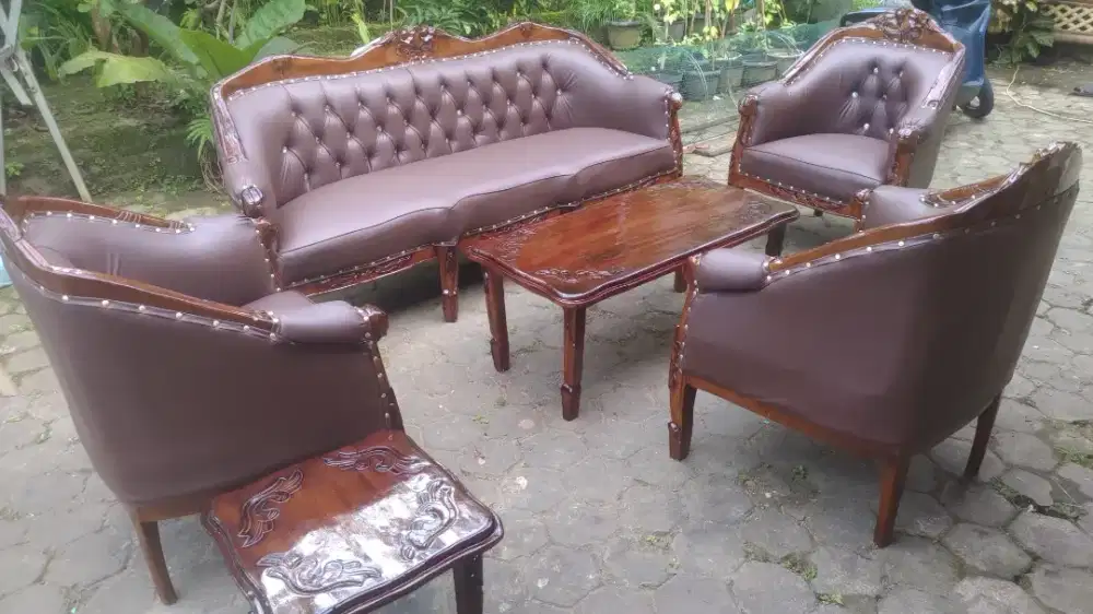 Kursi tamu lois louis 3111 kayu jati asli