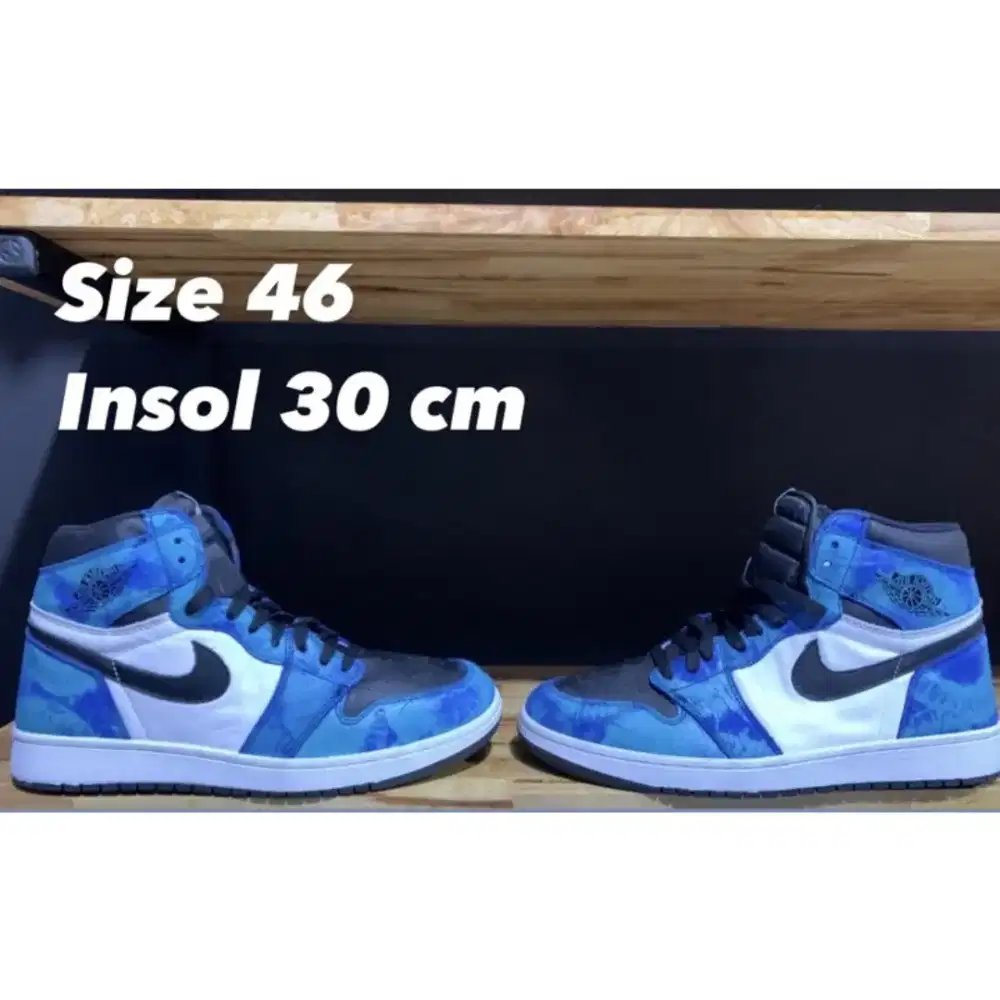 Preloved sepatu Nike Air Jordan 1 Retro High OG Tie Dye shoes second