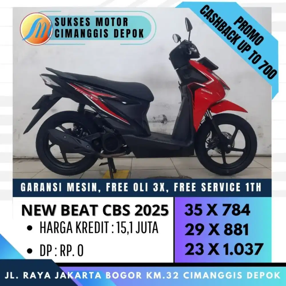 BEW BEAT CBS 2025 DP 0 PROMO TERBATAS [SUKSES MOTOR]