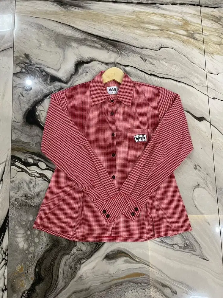 AVNR - Baju Kemeja couple red card series