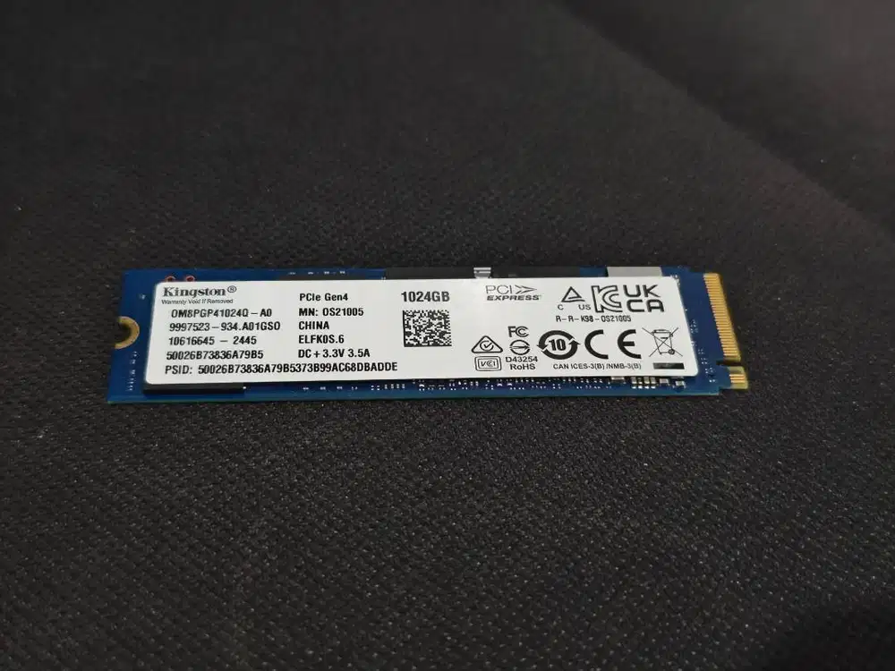 NVMe Kingston 1TB (1000GB) SSD Gen4 Kencang Normal Nominus