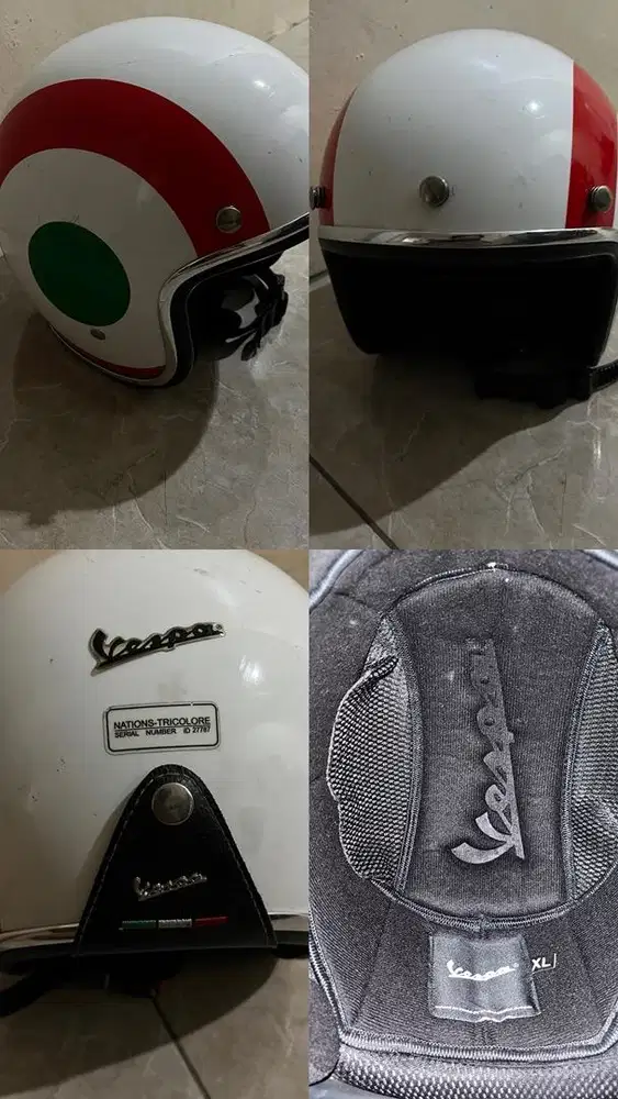 Original Helm Vespa Italian Flag
