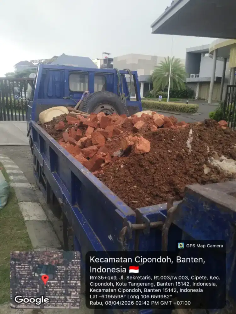 Jasa buang puing dan sampah jga pengurugan