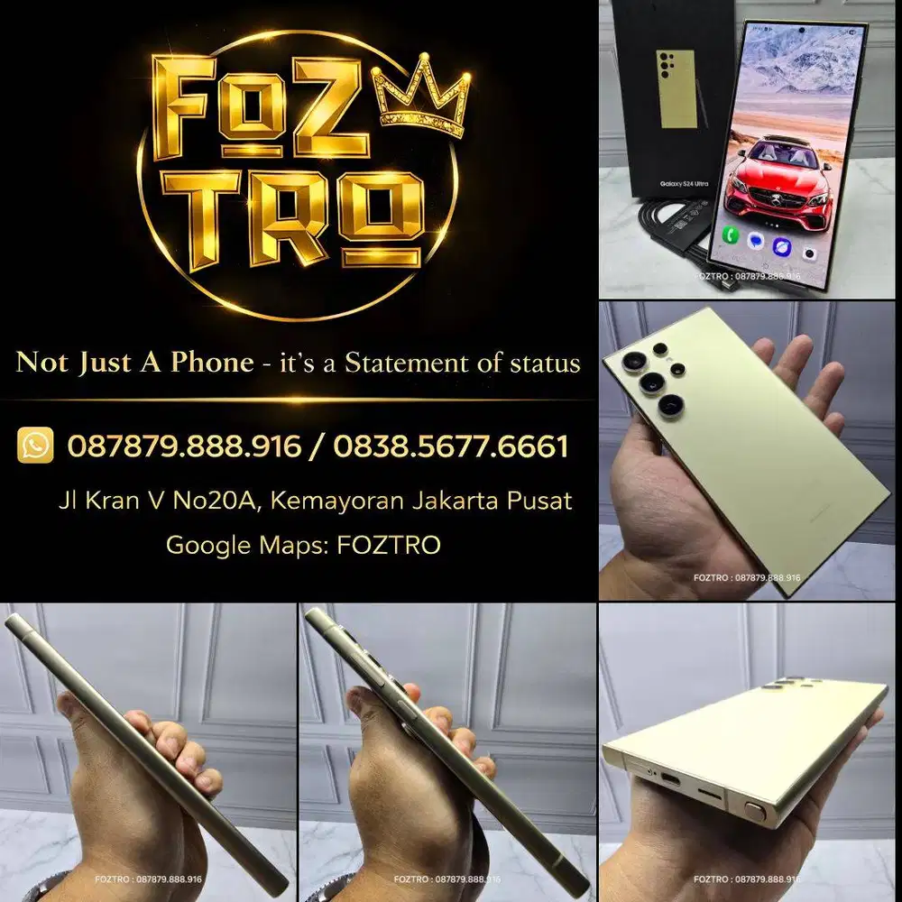 Samsung Galaxy S24 Ultra 12/256GB Fullset Resmi Mulus No Minus