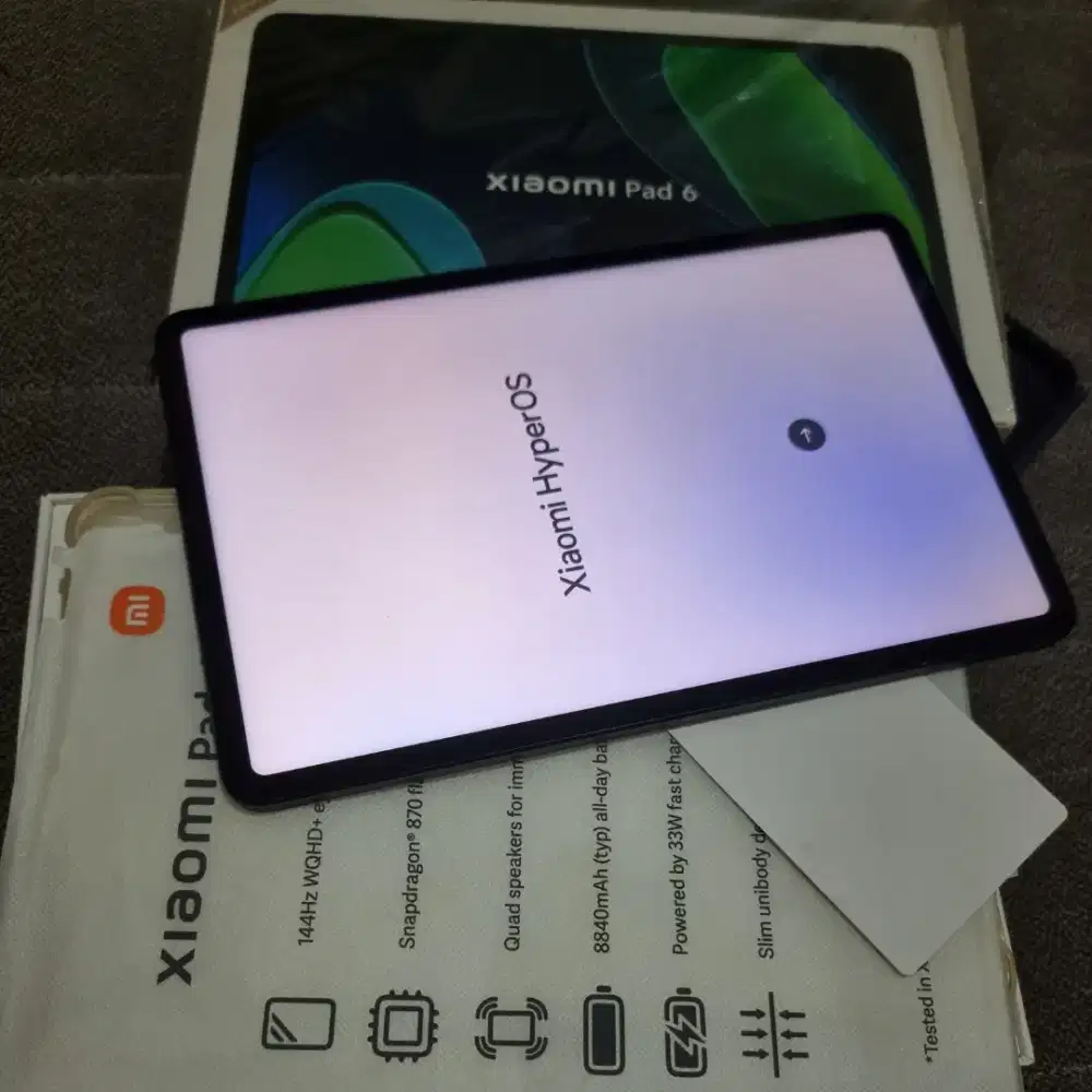TABLET MIPAD 6KONDISI MULUS NO MINUS RAM 8ROM2 256GB