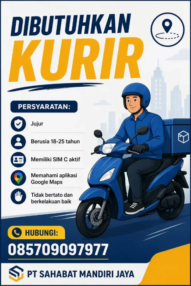 Lowongan kurir antar barang