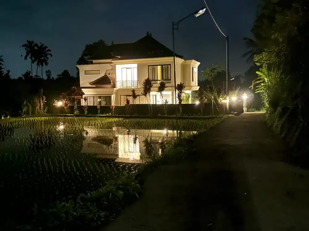 DiJual Cepat Villa di Gianyar Bali Pemandangan Sawah