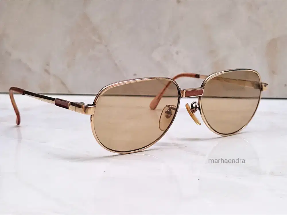 Kacamata yves saint Laurent micron lapis emas vintage