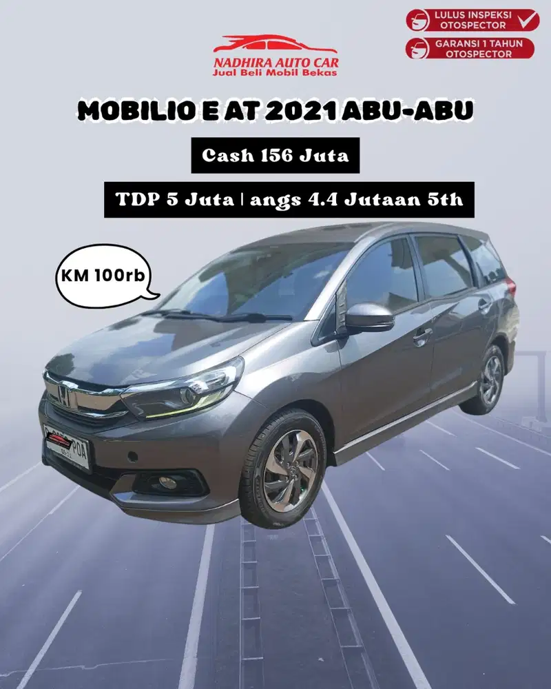 DP 5 Juta Mobilio E AT 2021 Abu-abu