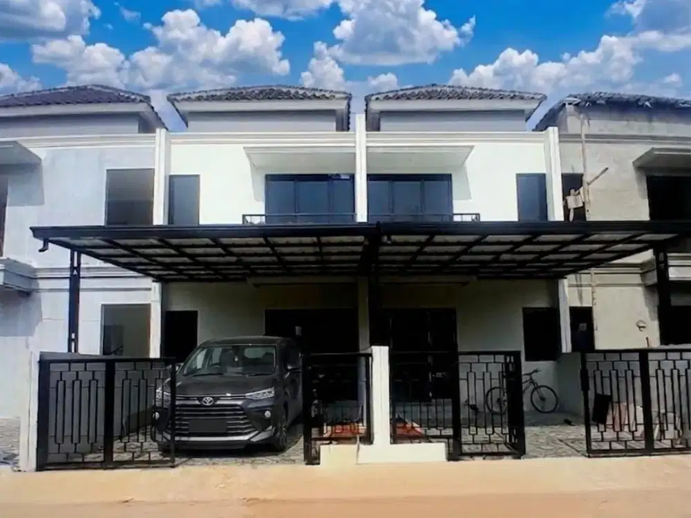 rumah 2 lantai bangunan berkualitas akses lebar dekat tol jatiwarna