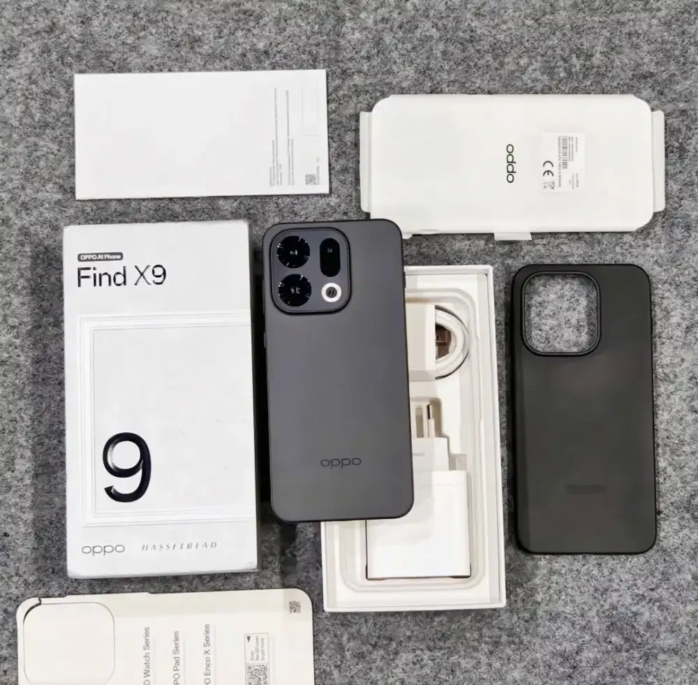 Oppo Find X9 12/256GB Black Resmi