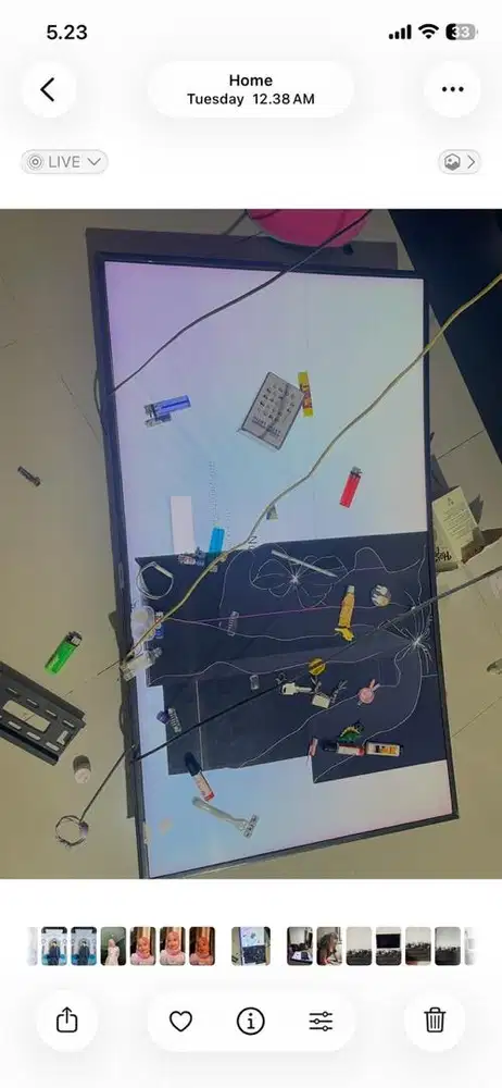 TV Rusak Samsung Curved 5 inch