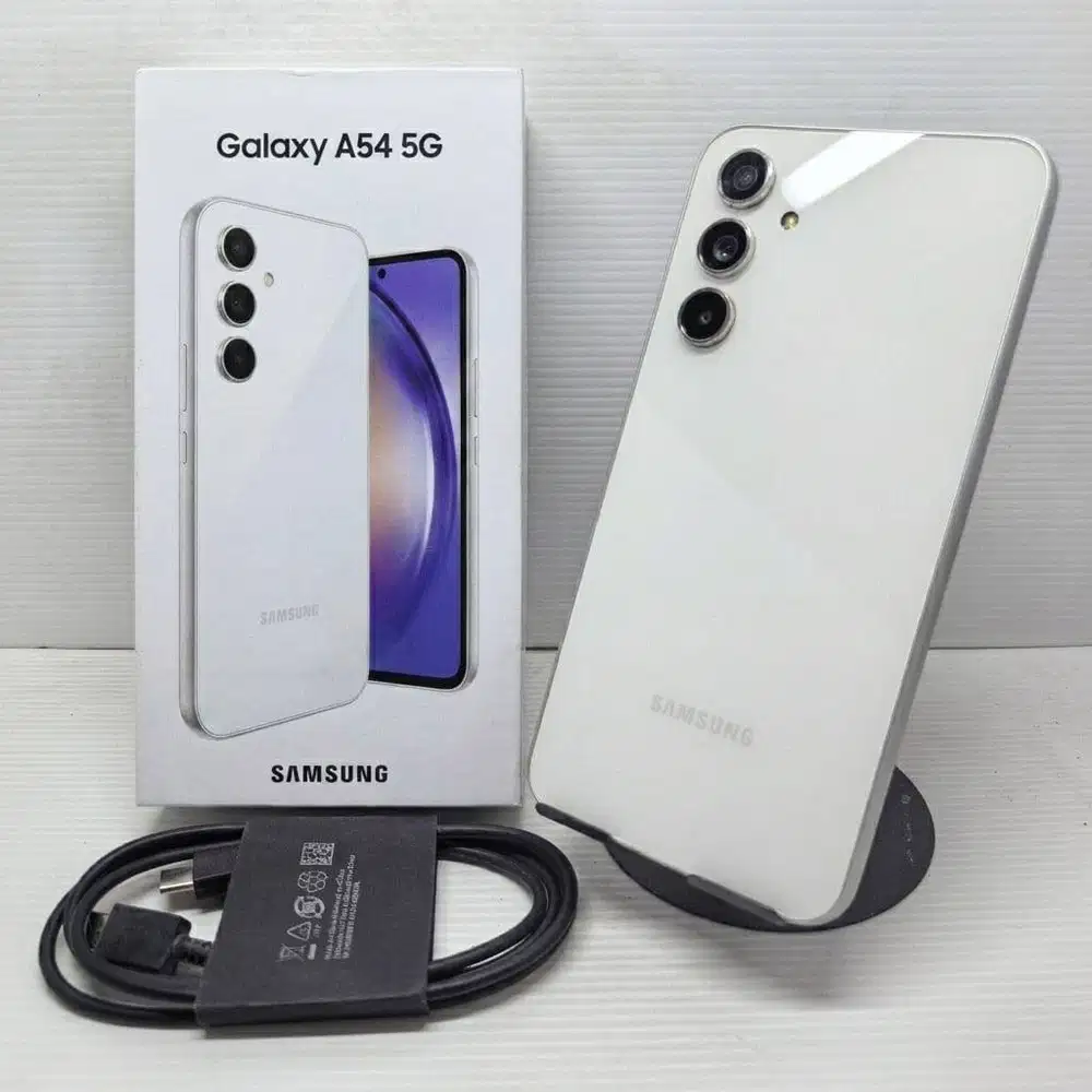 SAMSUNG GALAXY A54 5G 8/256 WHITE  MULUS FULLSET NO MINUS MULUS