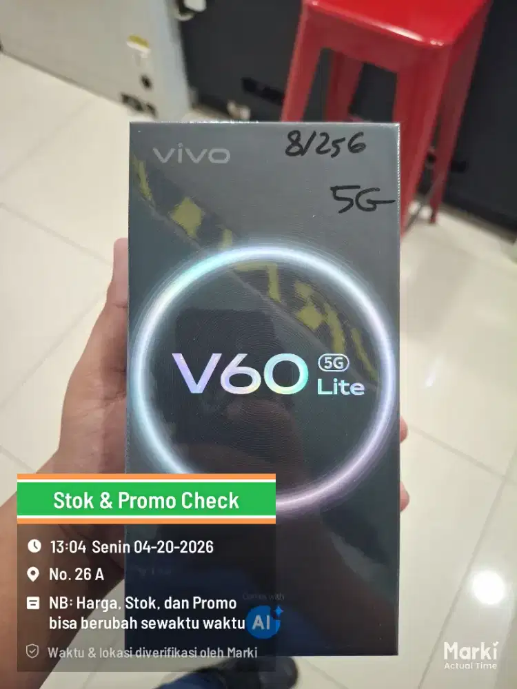 VIVO V60 LITE 5G 8/256GB. SEGEL GARANSI RESMI. PROMO POTONGAN HARGA