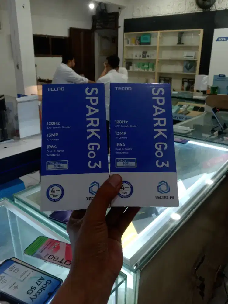 Fast respon WA Tecno Spark GO3 4+4/128 Garansi resmi 3bln