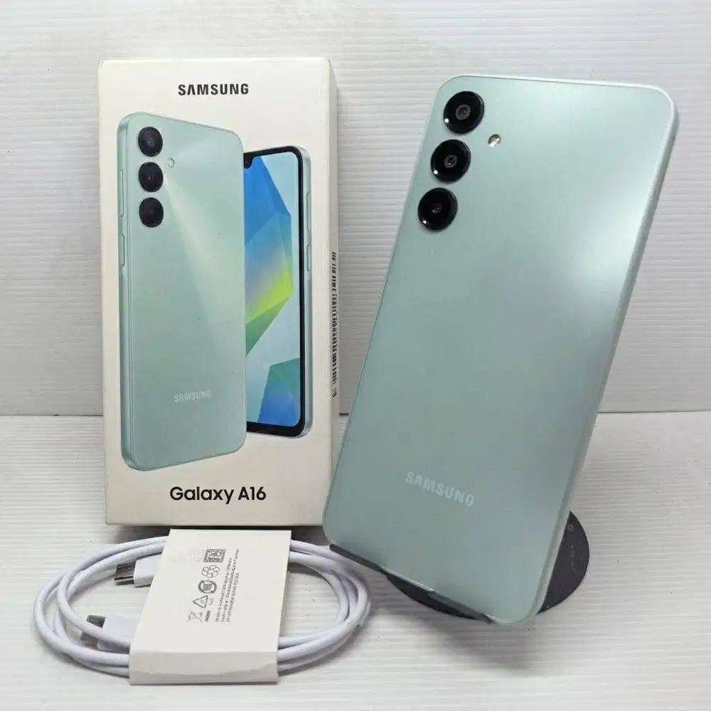 FULLSET  SAMSUNG GALAXY A16  8/256 WATER GREEN RESMI EX SEIN N0 MINUS